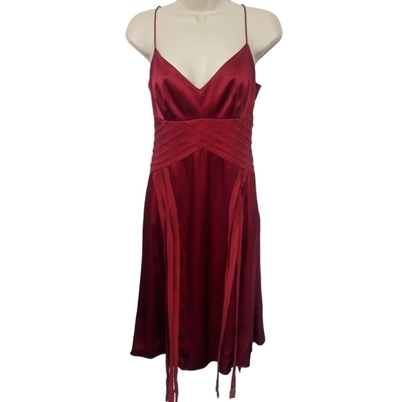 Nicole Miller Collection Silk Cocktail Dress Sz 6 - Picture 1 of 15